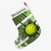 Tennis Design Large Kerststop Grote Kerstsok (Achterkant (Hangend))