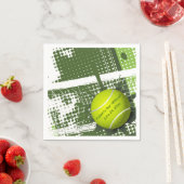 Tennis Design Paper Napkins Servetten (Insitu)