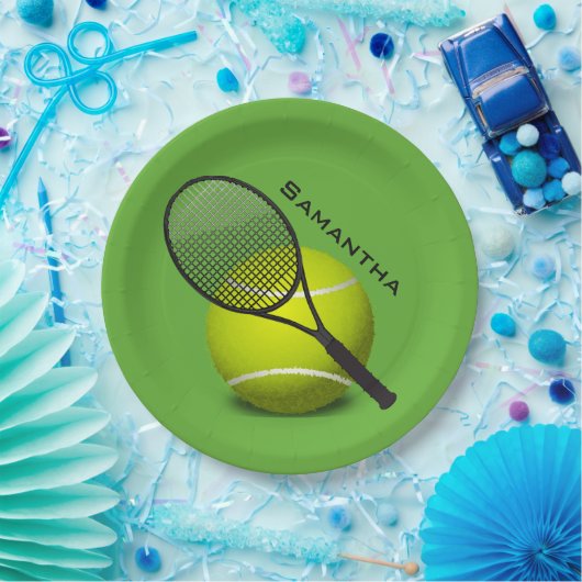 Tennis Design Paper Party-Bord Papieren Bordje (Feest)