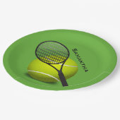 Tennis Design Paper Party-Bord Papieren Bordje (Gekanteld)