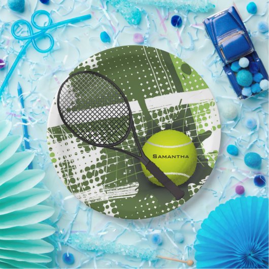 Tennis Design Paper Party-Bord Papieren Bordje (Feest)
