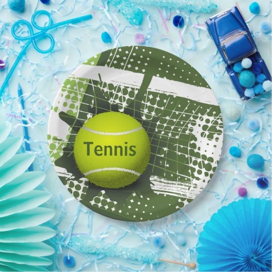 Tennis Design Paper Party-Bord Papieren Bordje (Feest)