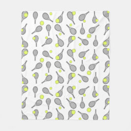 Tennis Design Patroon Fleece Deken