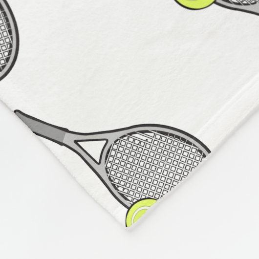 Tennis Design Patroon Fleece Deken (Hoek)
