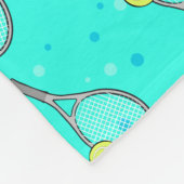 Tennis Design Patroon Fleece Deken (Hoek)