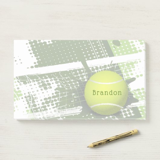 Tennis Design Post Post-it® Notes (Op bureau)