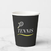 Tennis Design Sport Athletic Player Coach Party Papieren Bekers (Achterkant)