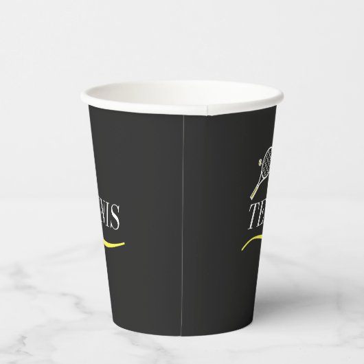Tennis Design Sport Athletic Player Coach Party Papieren Bekers (Rechts)