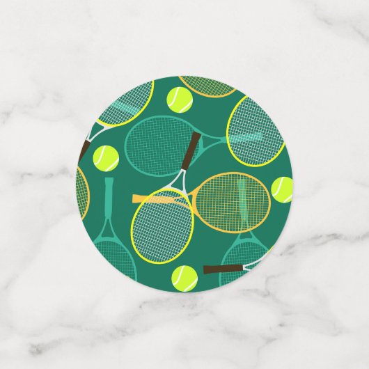 Tennis Design Table Confetti (Kleine voorkant)