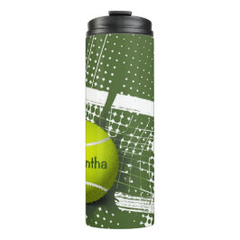 Tennis Design Thermal Tumbler Thermosbeker
