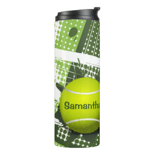 Tennis Design Thermal Tumbler Thermosbeker