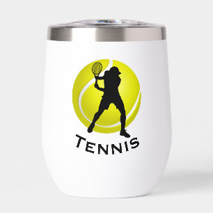 Tennis Design Thermische Wijn Tumbler