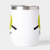 Tennis Design Thermische Wijn Tumbler (Rechts)