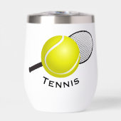 Tennis Design Thermische Wijn Tumbler (Voorkant)