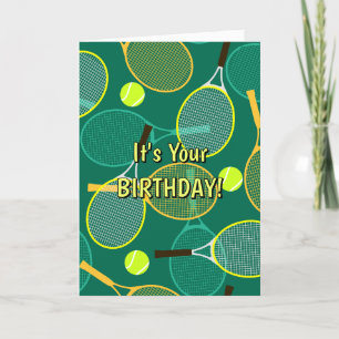 Tennis Design Wenskaart Bedankkaart