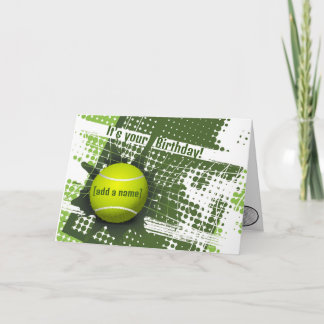 Tennis Design Wenskaart Kaart