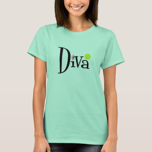 Tennis - Diva T-shirt (Voorkant)