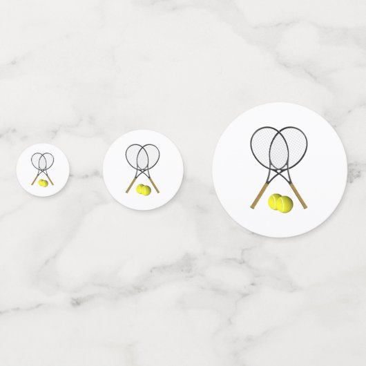 Tennis Doubles Confetti (Achterkanten)