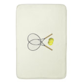 Tennis Doubles Cream Badmat (Voorkant Verticaal)