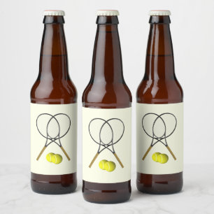 Tennis Doubles Cream Bier Etiket