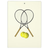 Tennis Doubles Cream Klembord (Achterkant)