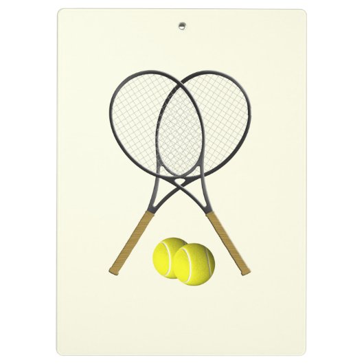 Tennis Doubles Cream Klembord (Achterkant)
