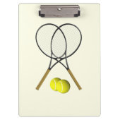 Tennis Doubles Cream Klembord (Voorkant)