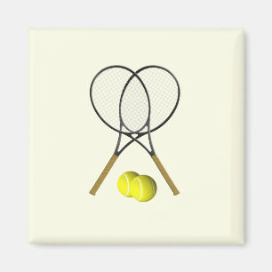 Tennis Doubles Cream Magneet