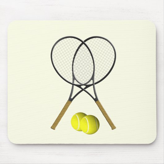 Tennis Doubles Cream Muismat (Voorkant)