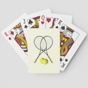 Tennis Doubles Cream Pokerkaarten