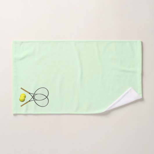 Tennis Doubles Green Bad Handdoek (Handdoek)