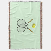 Tennis Doubles Green Deken (Voorkant Verticaal)