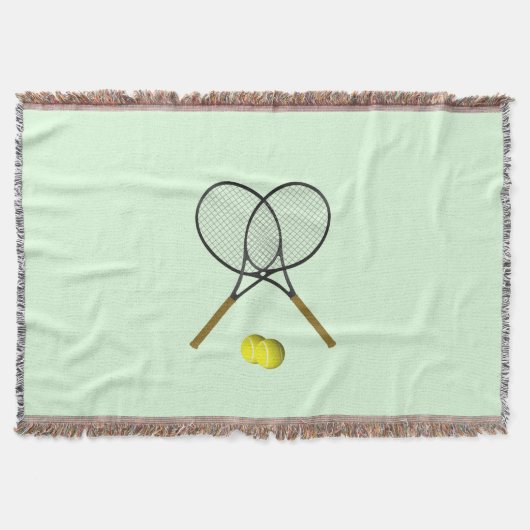 Tennis Doubles Green Deken (Voorkant)