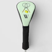 Tennis Doubles Green Golfheadcover (Voorkant)