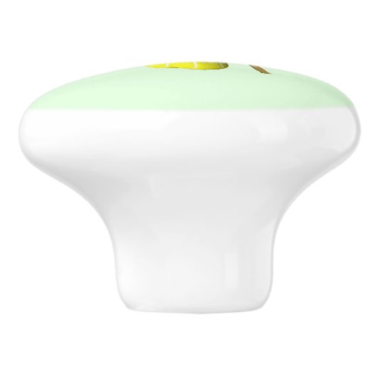 Tennis Doubles Green Keramische Knop (Zijkant)