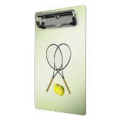 Tennis Doubles Green Mini Klembord (Angled2)