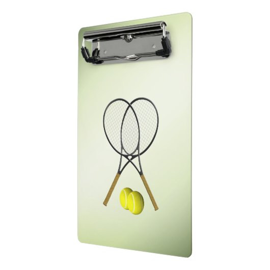 Tennis Doubles Green Mini Klembord (Angled2)