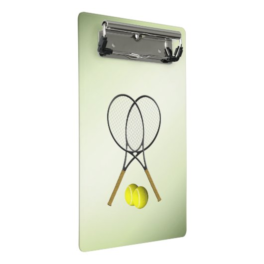 Tennis Doubles Green Mini Klembord (Schuin)
