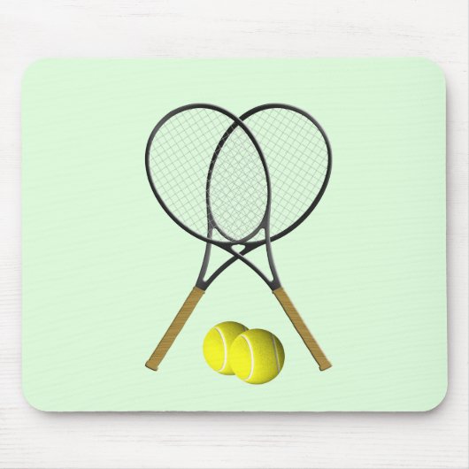 Tennis Doubles Green Muismat (Voorkant)