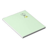 Tennis Doubles Green Notitieblok (Schuin)