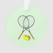 Tennis Doubles Green Ornament (voorkant)