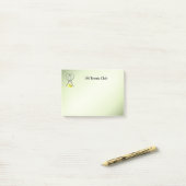 Tennis Doubles Green Post-it® Notes (Op bureau)