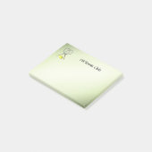 Tennis Doubles Green Post-it® Notes (Schuin)