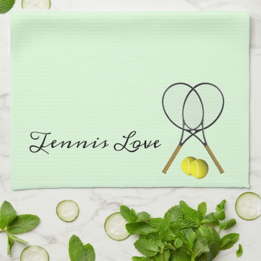 Tennis Doubles Green Theedoek (Gevouwen)