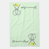 Tennis Doubles Green Theedoek (Verticaal)