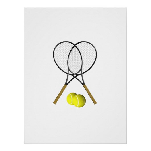 Tennis Doubles Perfect Poster (Voorkant)
