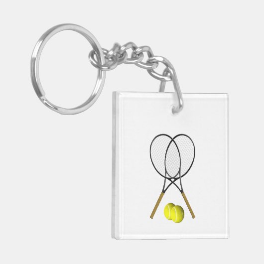 Tennis Doubles Sleutelhanger (Voorkant Links)