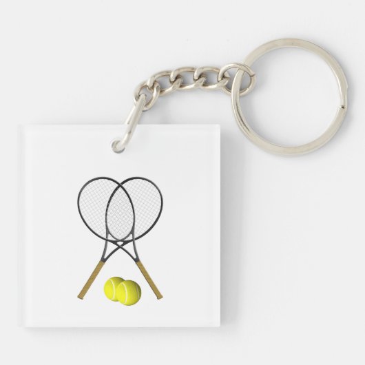 Tennis Doubles Sleutelhanger (Achterkant)