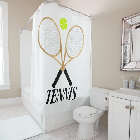Tennis Douchegordijn (In situ)