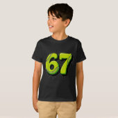Tennis Drip Number 67 Or 67th Birthday Six Seven  T-shirt (Voorkant volledig)